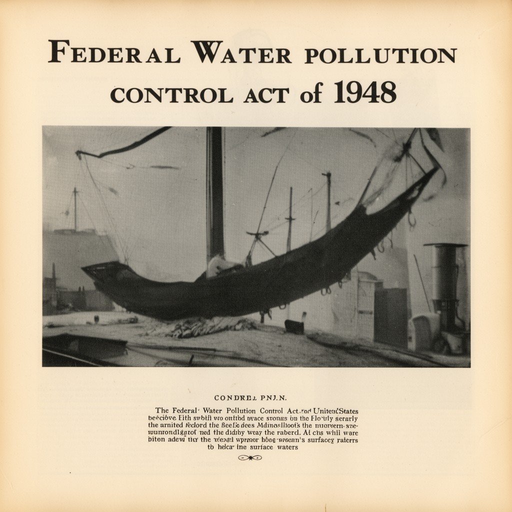 AI-generated illustration of Federal Water Pollution Control Act of 1948