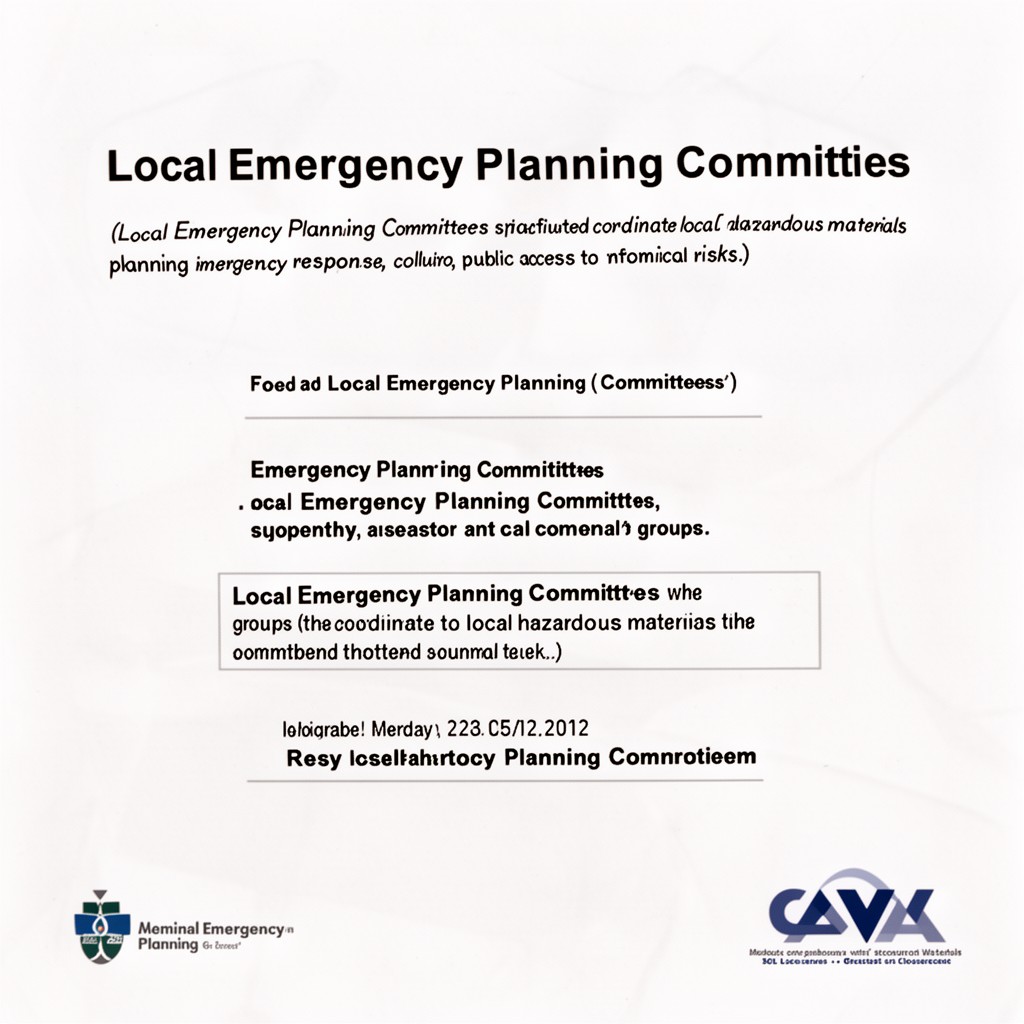 AI-generated illustration of Local Emergency Planning Committees