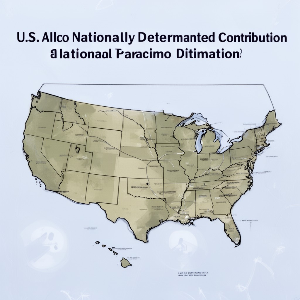 AI-generated illustration of U.S. Nationally Determined Contribution