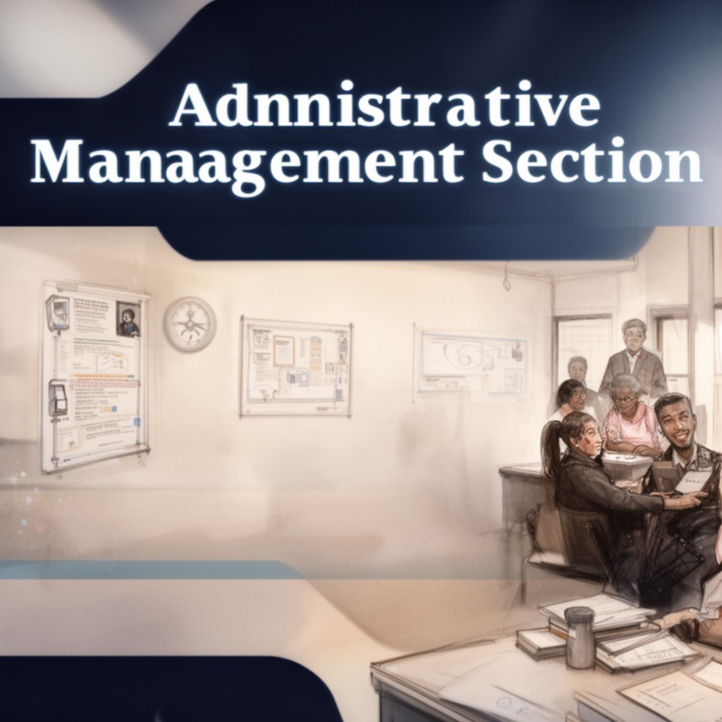 AI-generated illustration of Administrative Management Section
