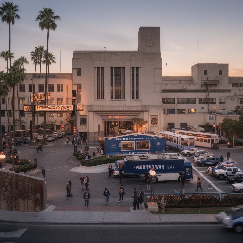 AI-generated illustration of Paramount Pictures Studios