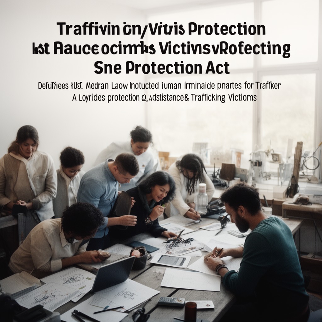 AI-generated illustration of Trafficking Victims Protection Act