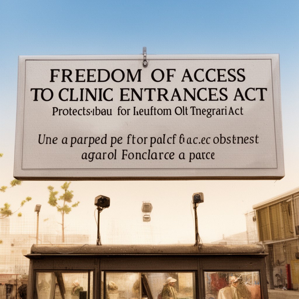 AI-generated illustration of Freedom of Access to Clinic Entrances Act