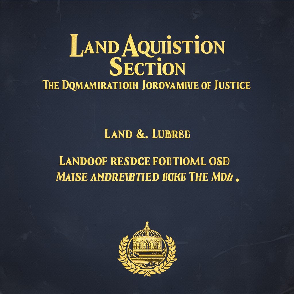 AI-generated illustration of Land Acquisition Section