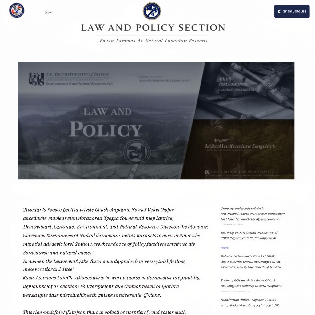 AI-generated illustration of Law and Policy Section