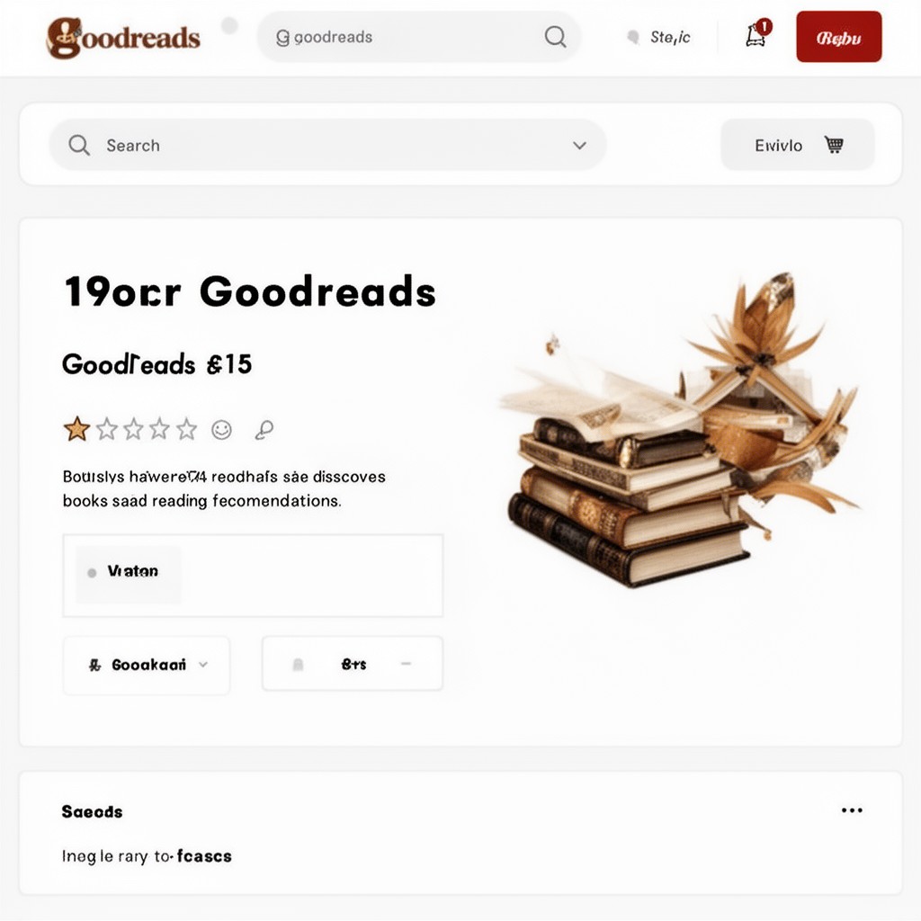 AI-generated illustration of Goodreads