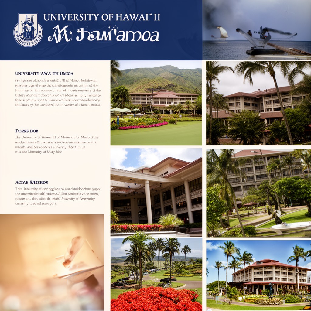 AI-generated illustration of University of Hawaiʻi at Mānoa