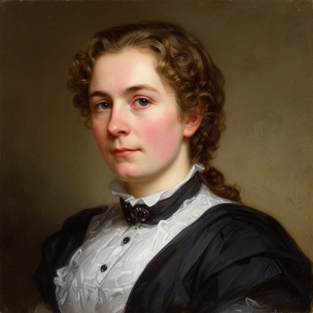AI-generated illustration of Caroline Sarah Darwin