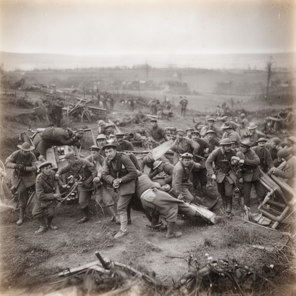 AI-generated illustration of Eastern Front