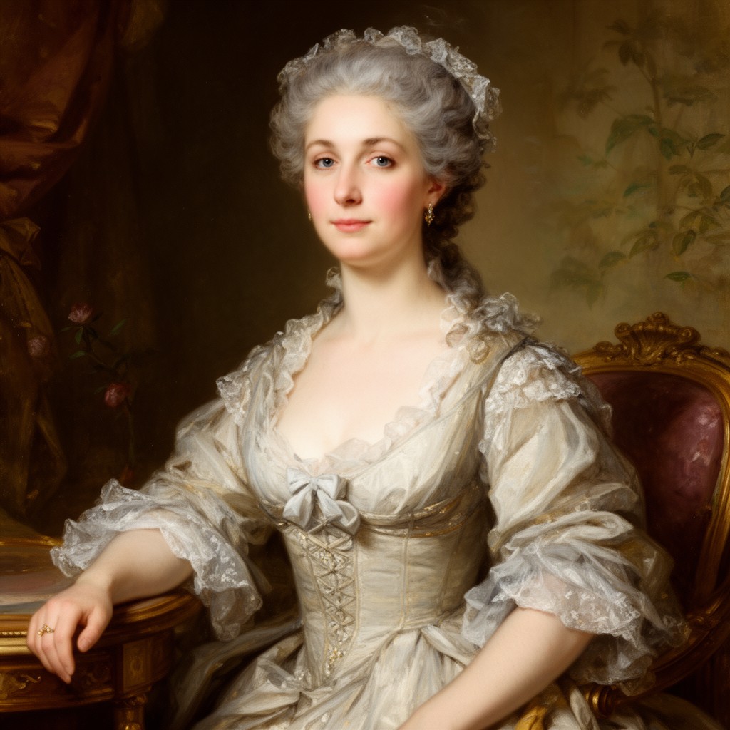 AI-generated illustration of Charlotte of Mecklenburg-Strelitz