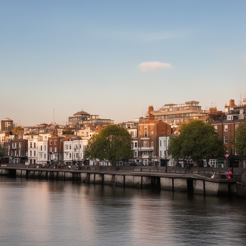 AI-generated illustration of Putney, London, England