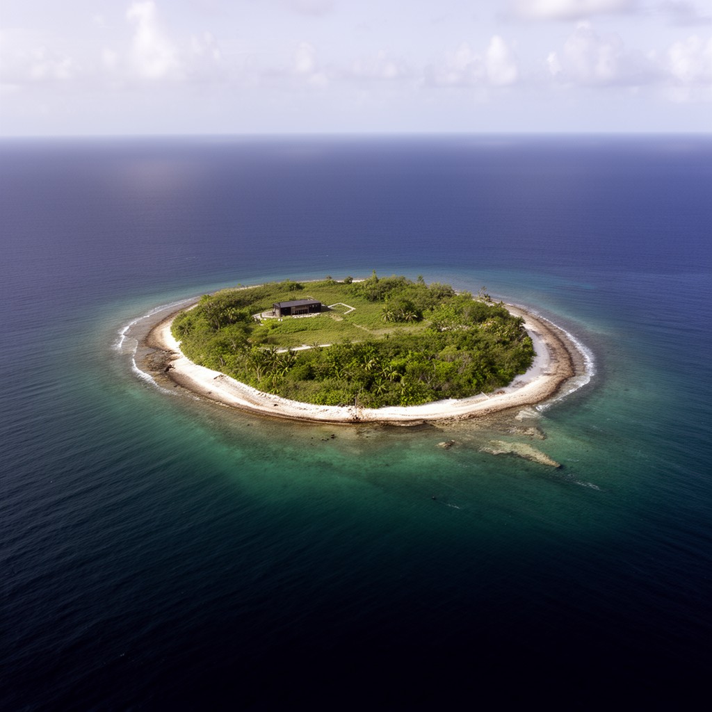 AI-generated illustration of Omelek Island