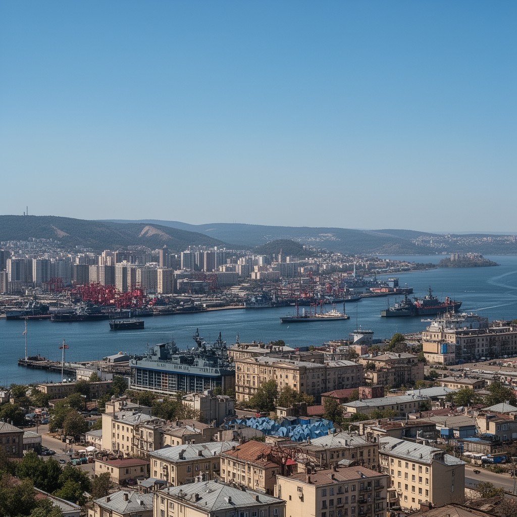 AI-generated illustration of Novorossiysk