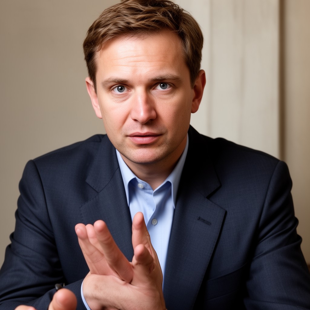AI-generated illustration of Alexei Navalny