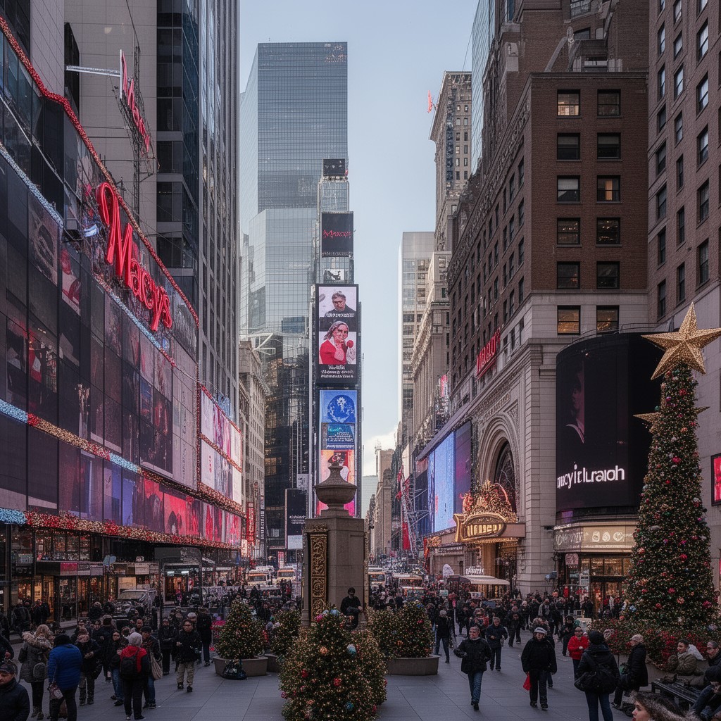 AI-generated illustration of Herald Square