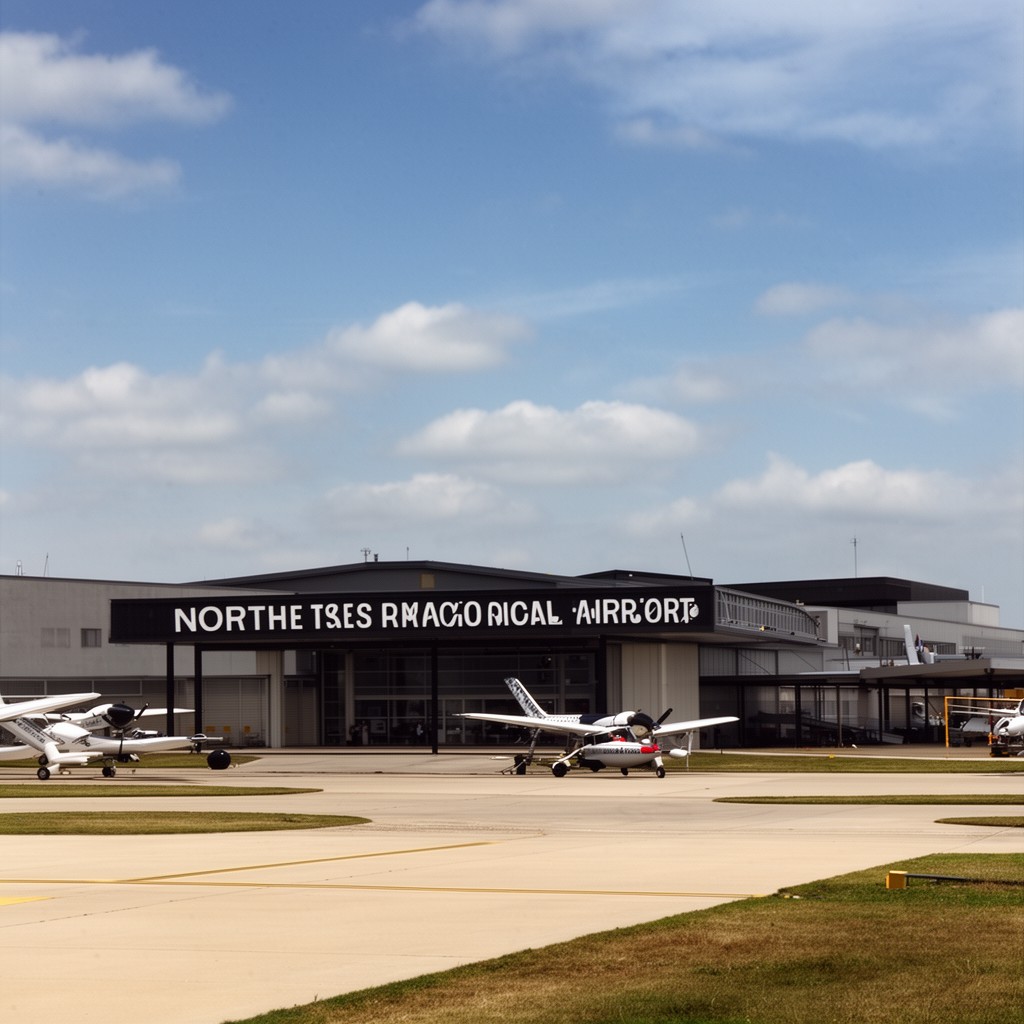 AI-generated illustration of North Texas Regional Airport