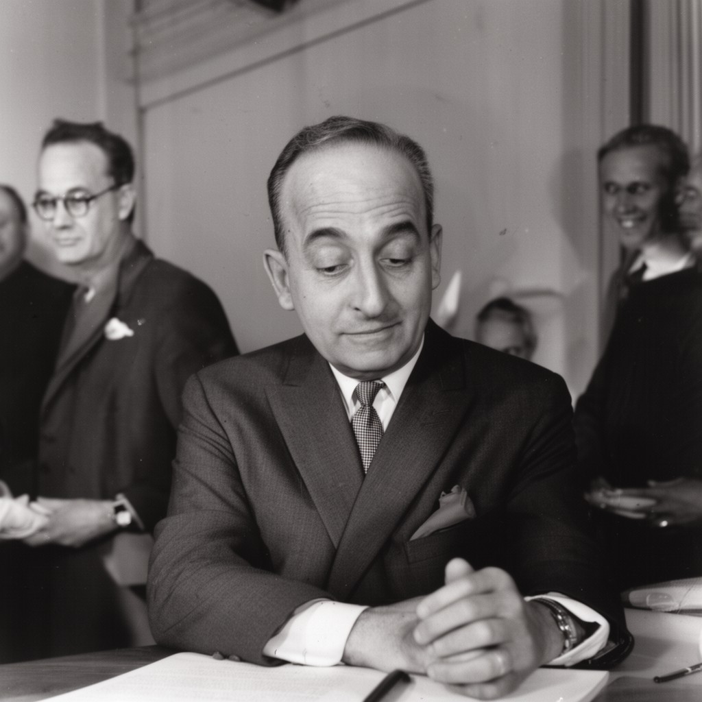 AI-generated illustration of Albert Gore Sr.