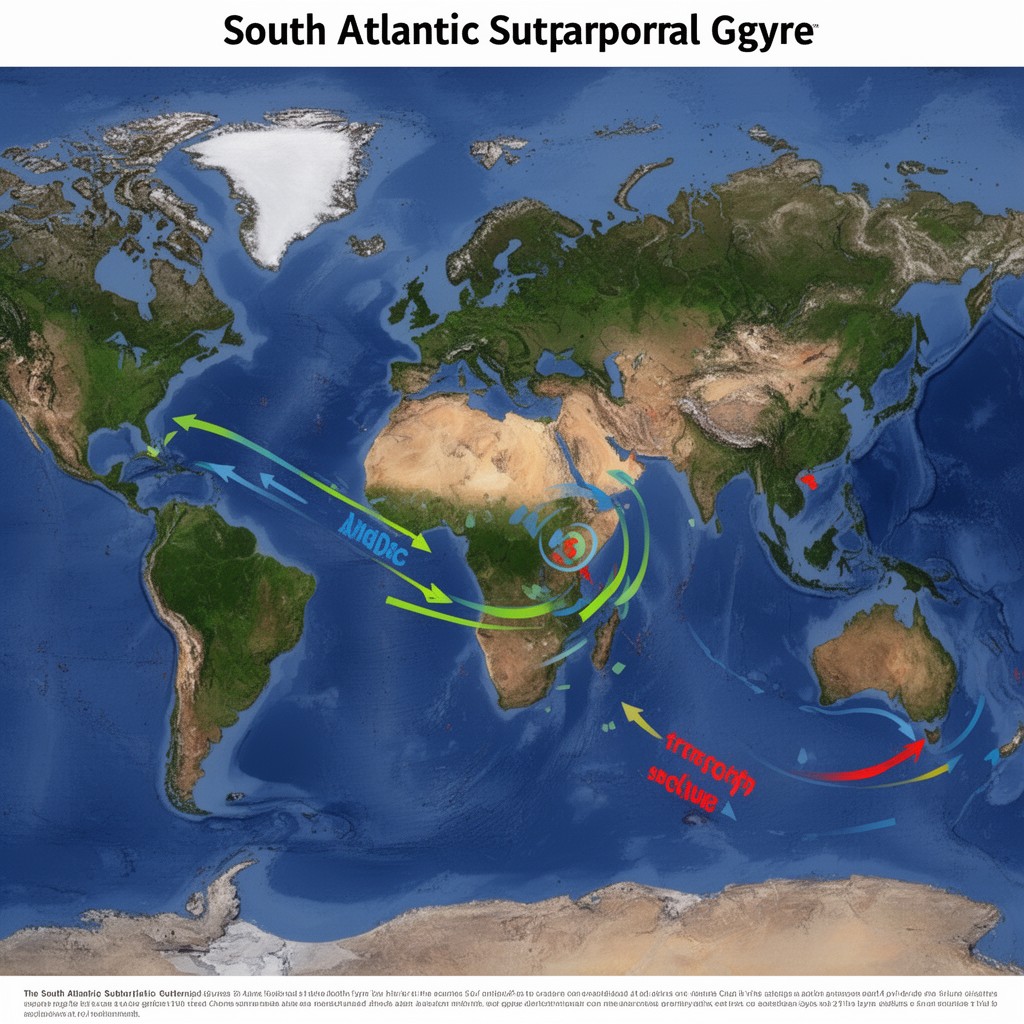 AI-generated illustration of South Atlantic subtropical gyre