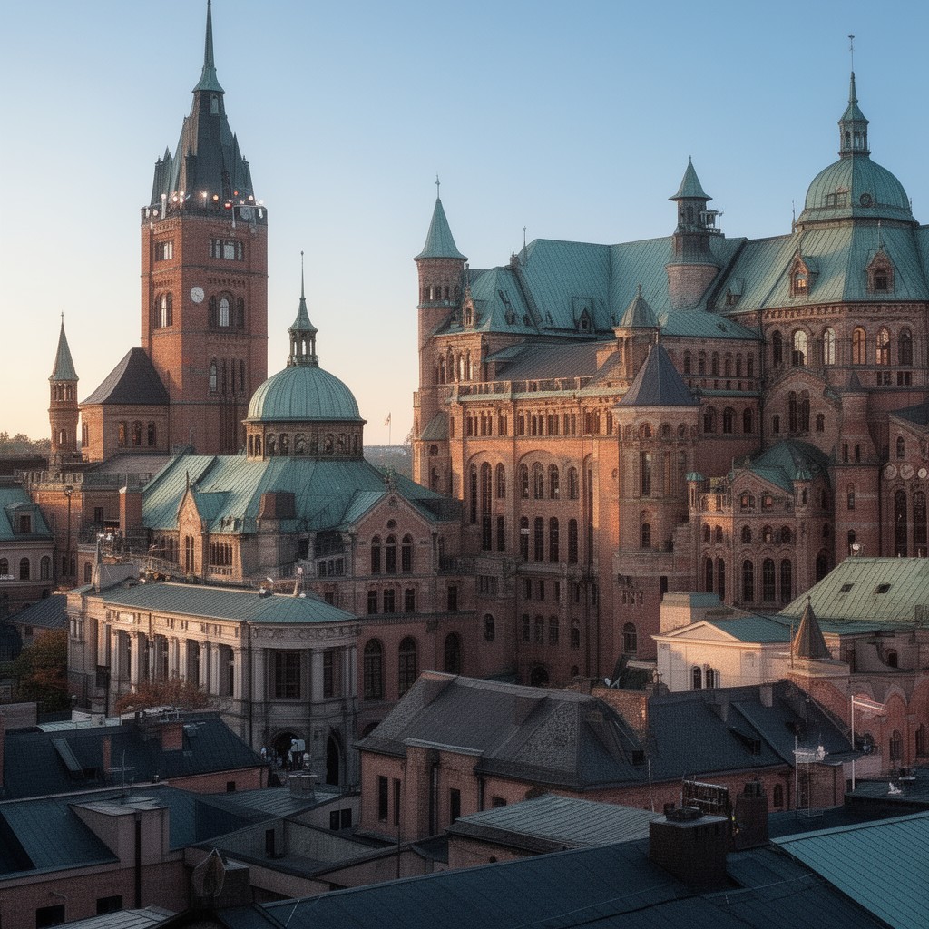 AI-generated illustration of University of Gothenburg