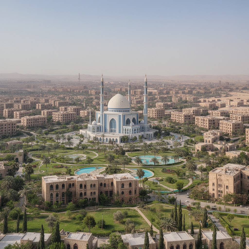 AI-generated illustration of Sheikh Zayed City
