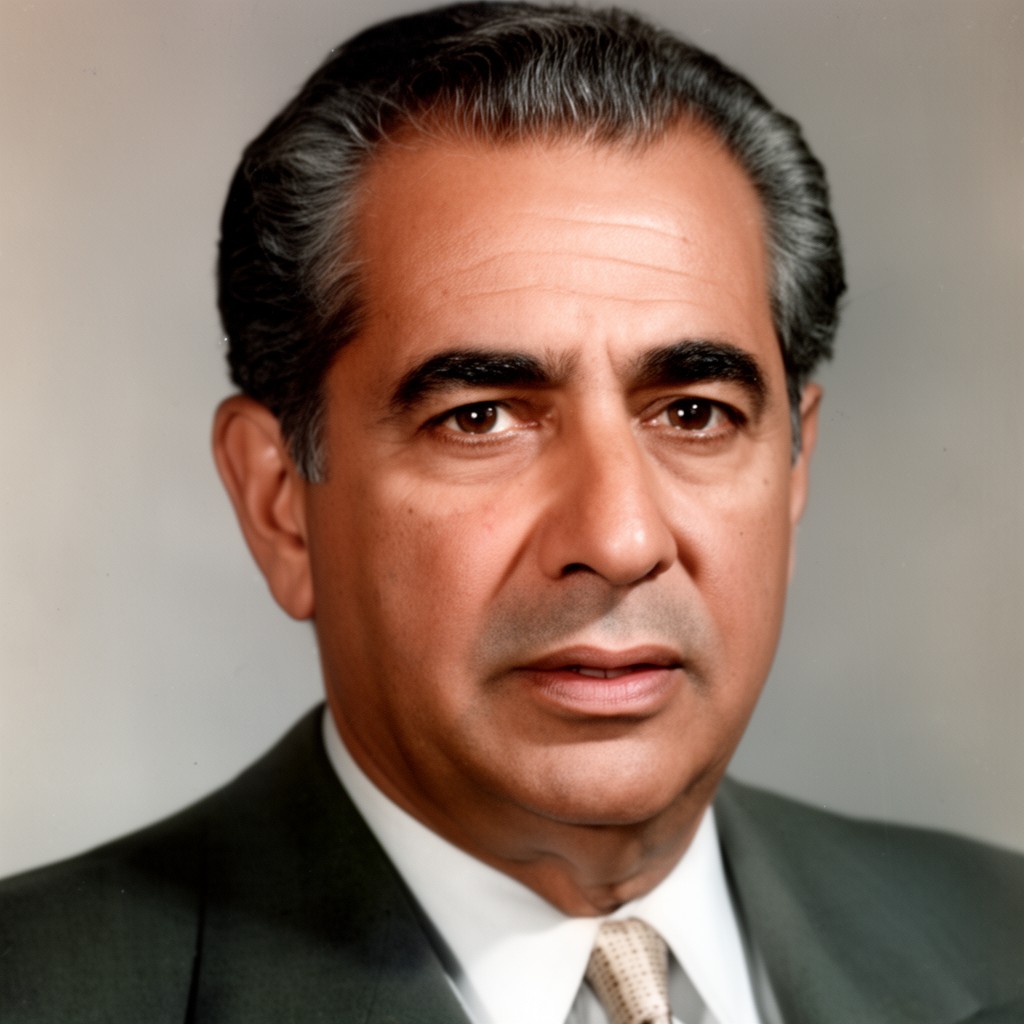 AI-generated illustration of Gamal Abdel Nasser