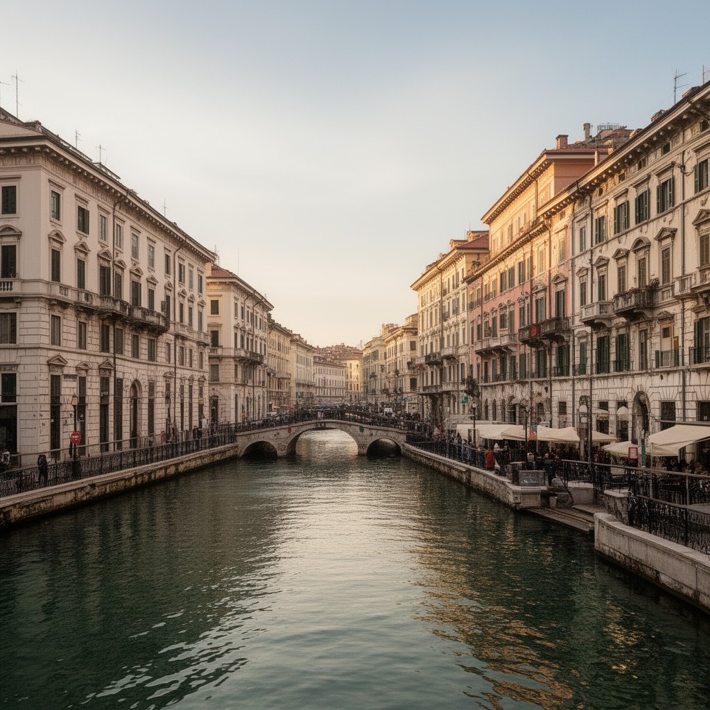 AI-generated illustration of Canal Grande