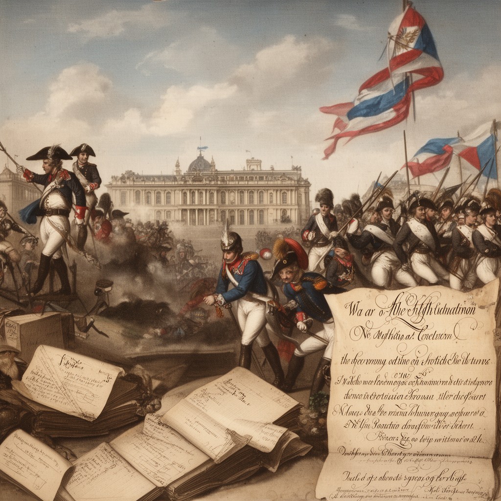 AI-generated illustration of War of the Fifth Coalition