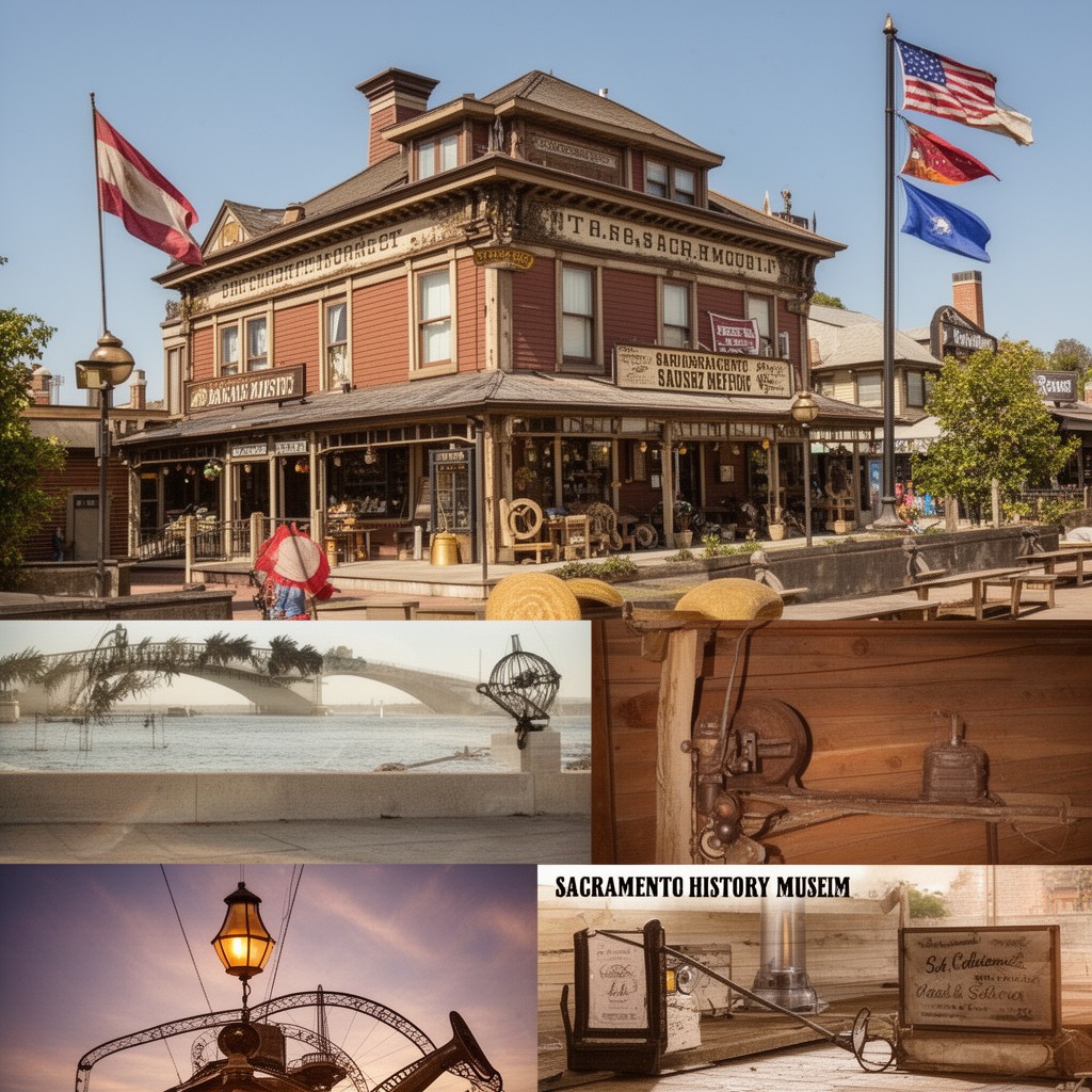 AI-generated illustration of Sacramento History Museum