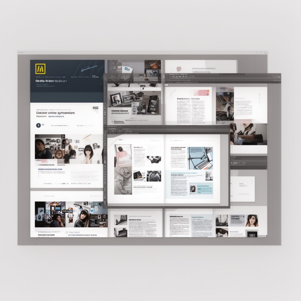 AI-generated illustration of Adobe InDesign