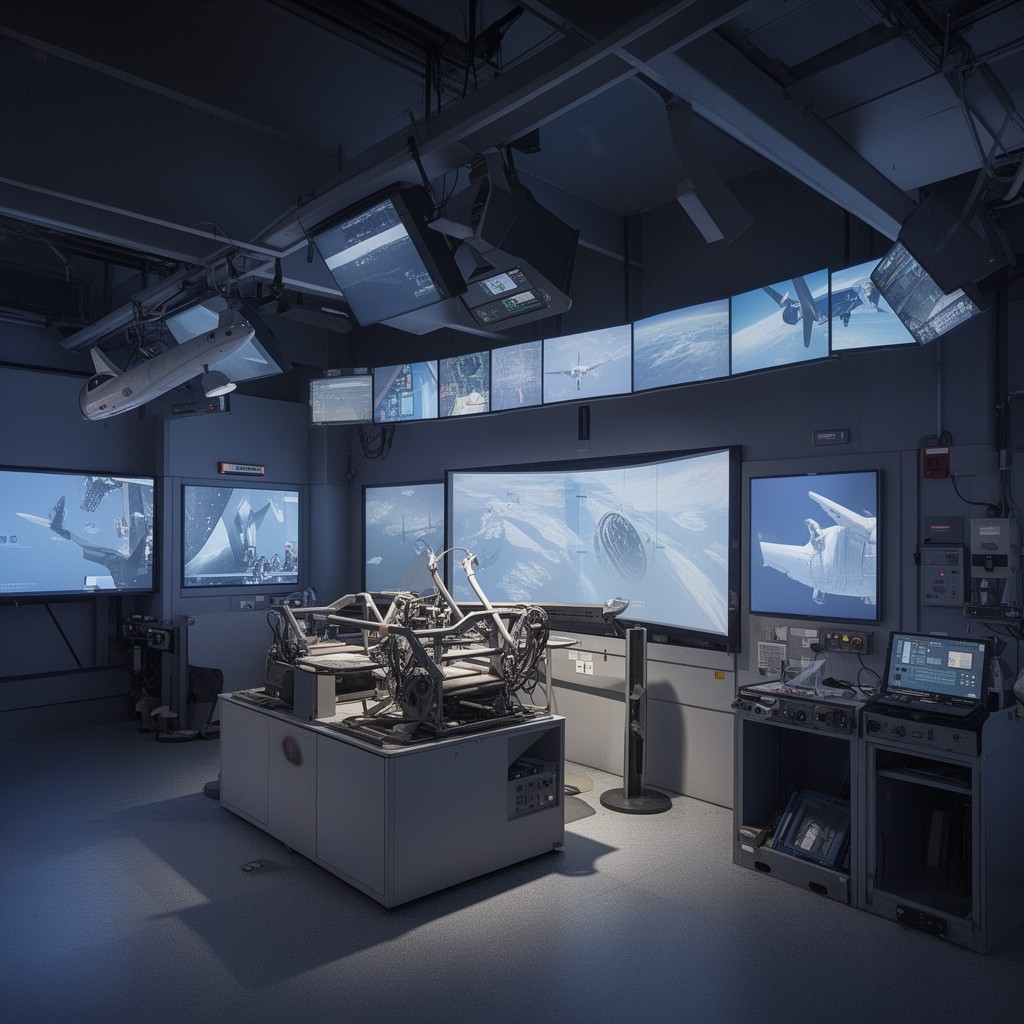 AI-generated illustration of Vertical Motion Simulator