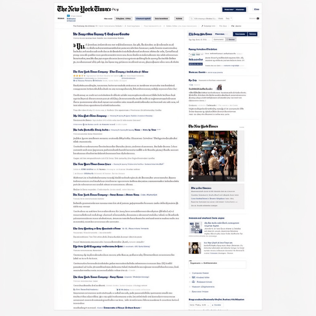 AI-generated illustration of The New York Times Company