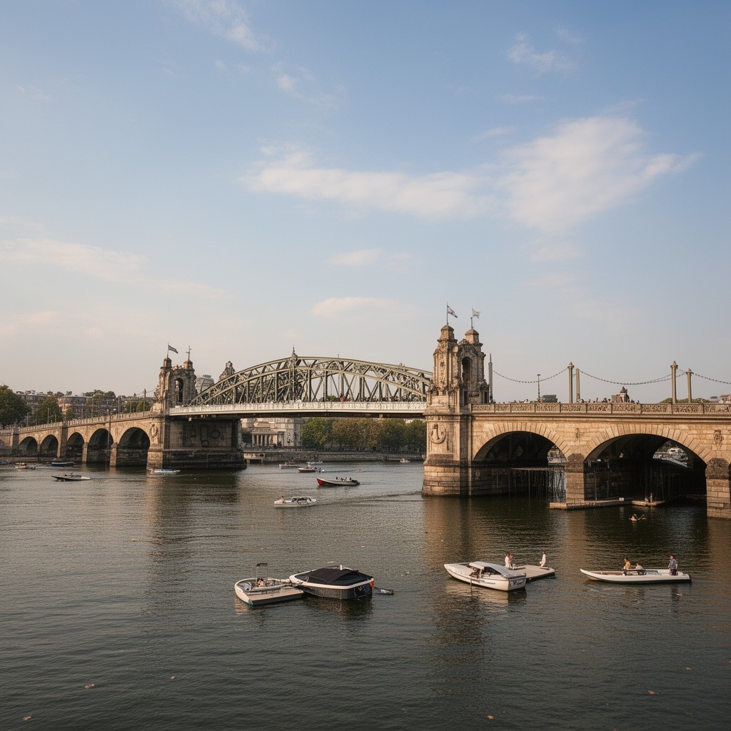 AI-generated illustration of Glienicke Bridge, Berlin