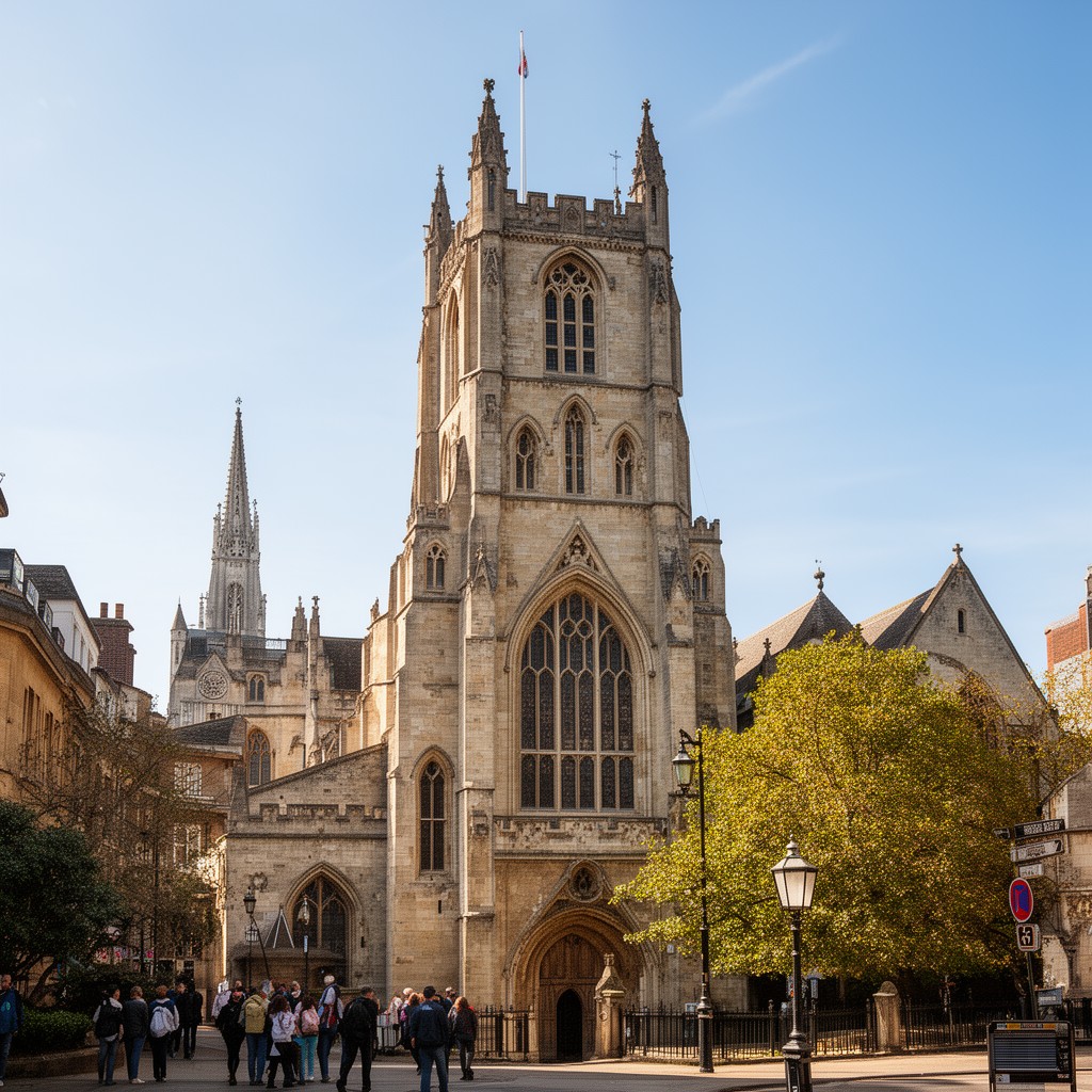 AI-generated illustration of Great St Mary’s Church, Cambridge
