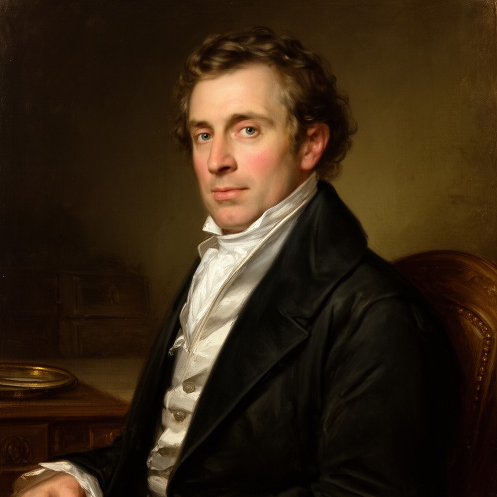 AI-generated illustration of William Godwin