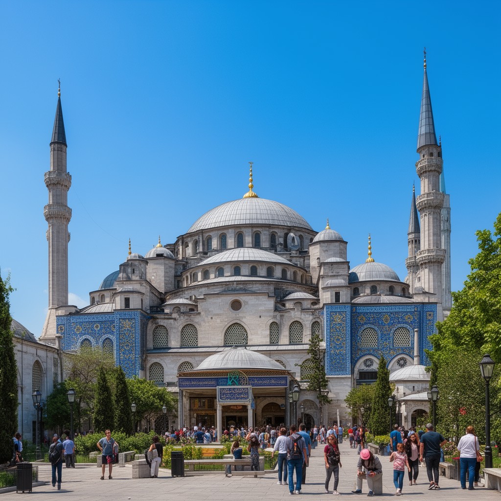 AI-generated illustration of Blue Mosque