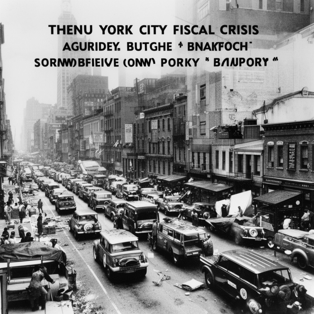 AI-generated illustration of New York City fiscal crisis