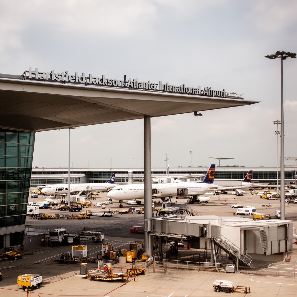AI-generated illustration of Hartsfield–Jackson Atlanta International Airport