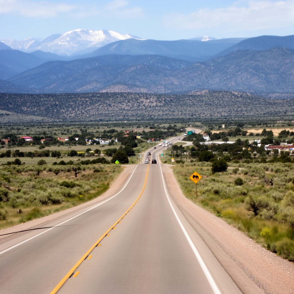 AI-generated illustration of New Mexico State Road 502