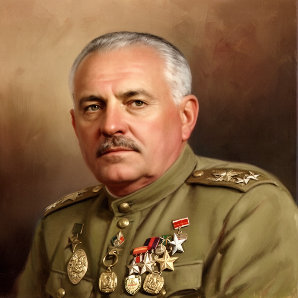 AI-generated illustration of Kliment Voroshilov