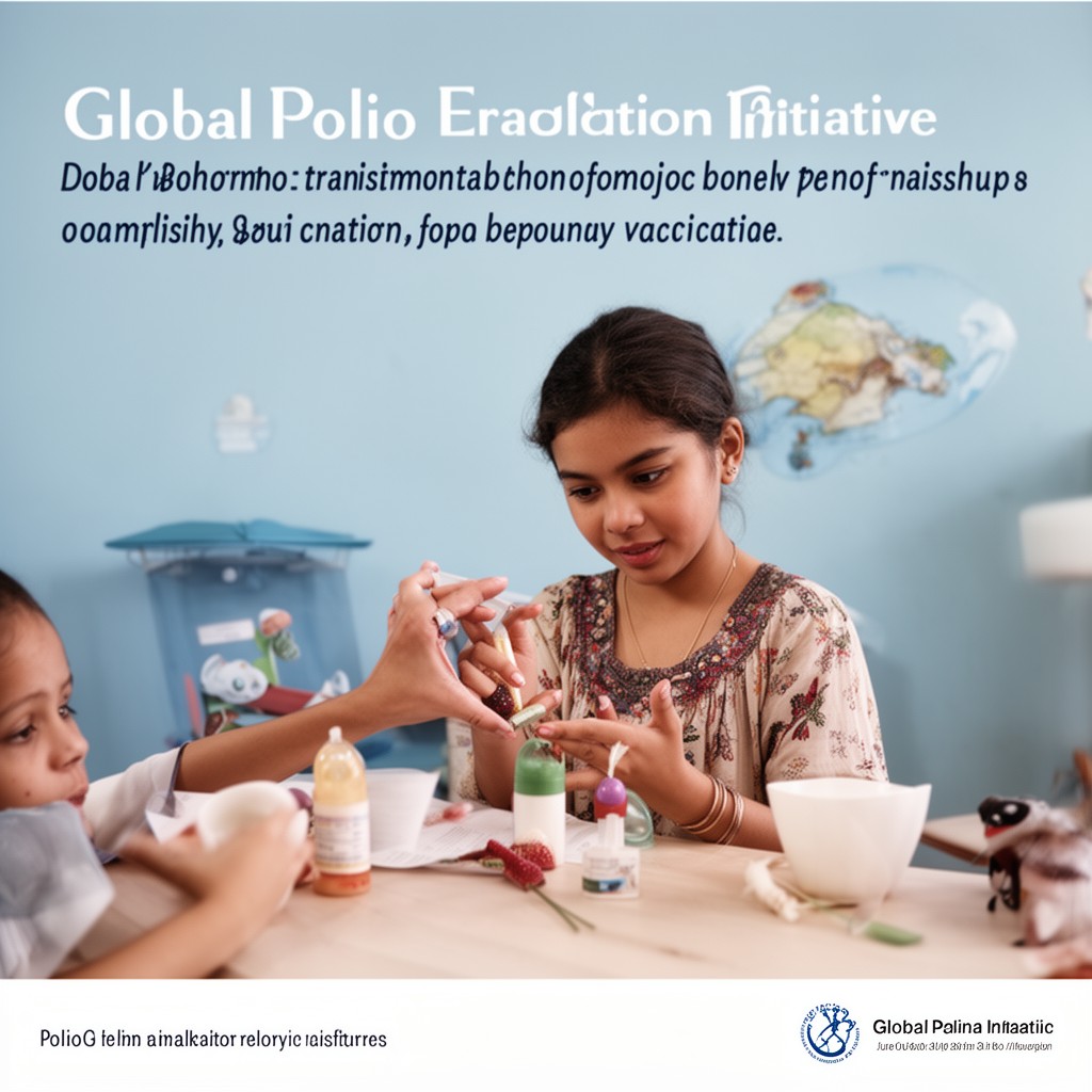 AI-generated illustration of Global Polio Eradication Initiative