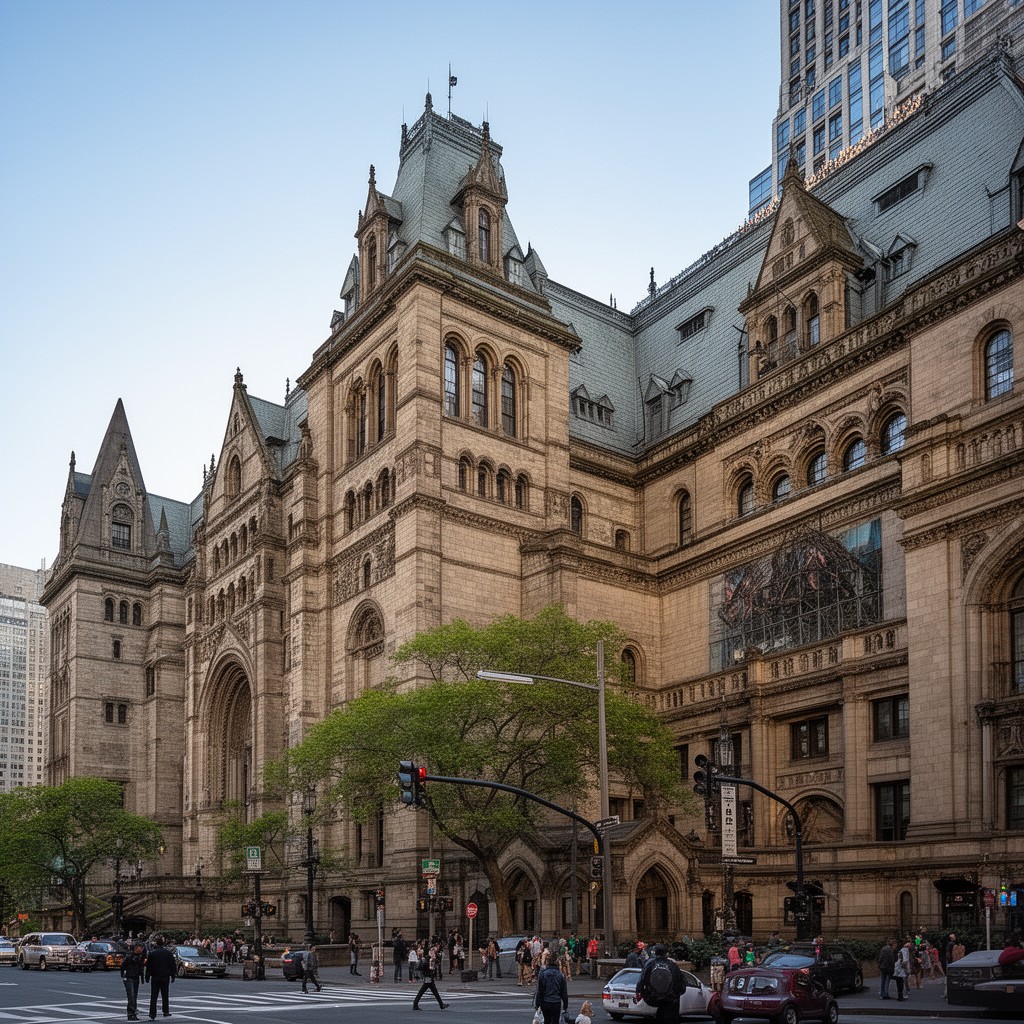 AI-generated illustration of American Museum of Natural History (original buildings)