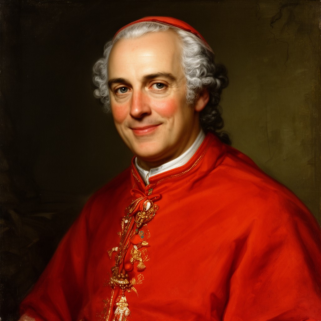 AI-generated illustration of Cardinal de Bernis