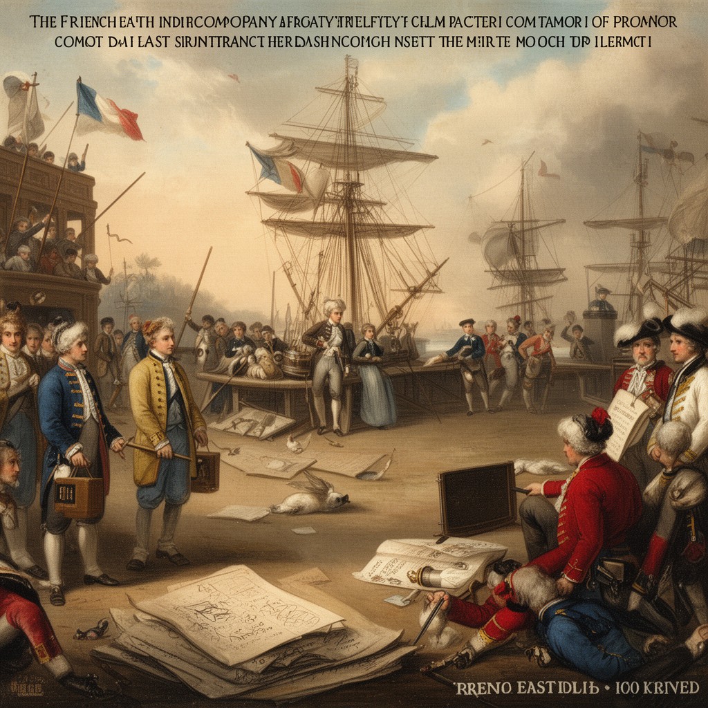 AI-generated illustration of French East India Company