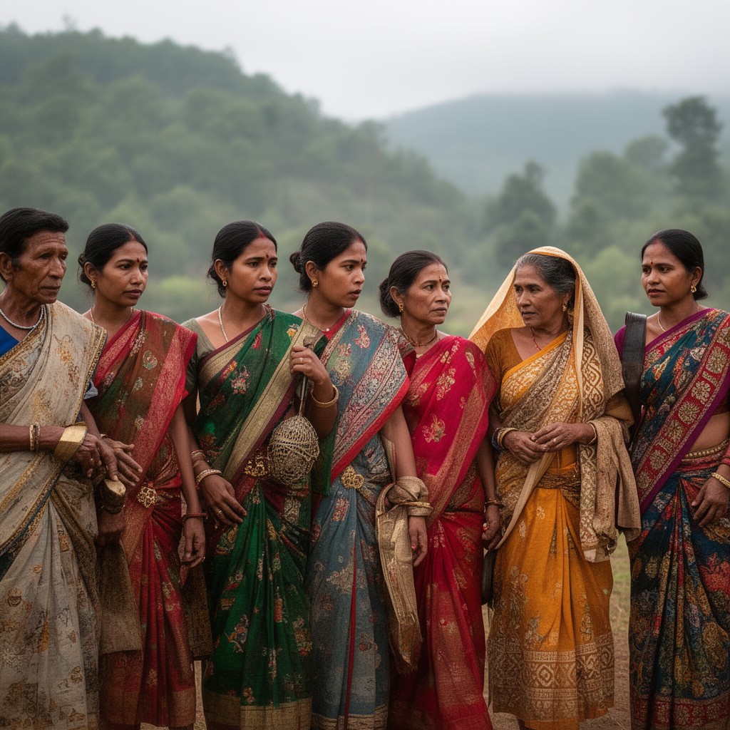 AI-generated illustration of Assamese people