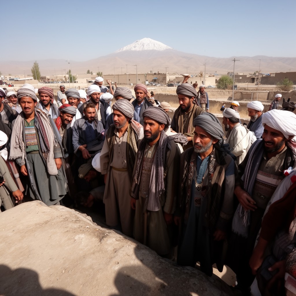 AI-generated illustration of Pashtuns