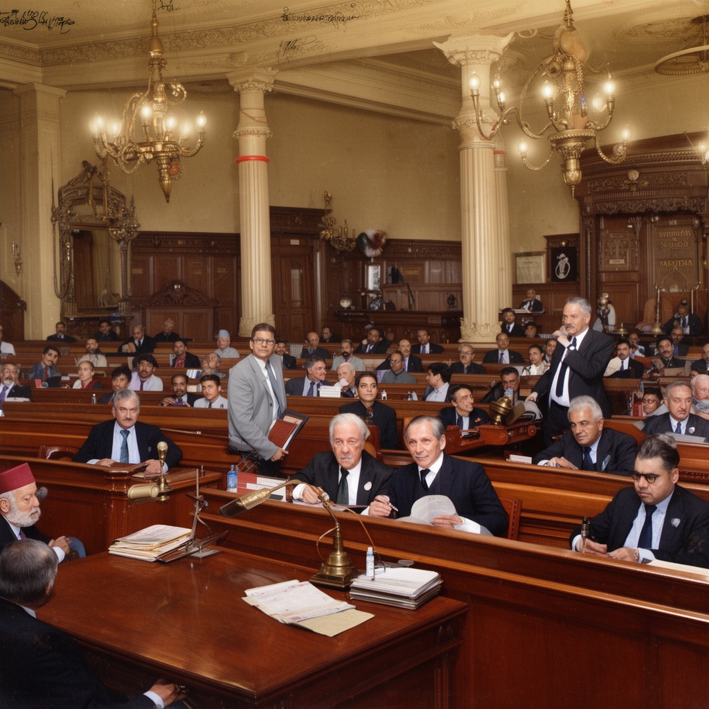 AI-generated illustration of Imperial Legislative Council of India