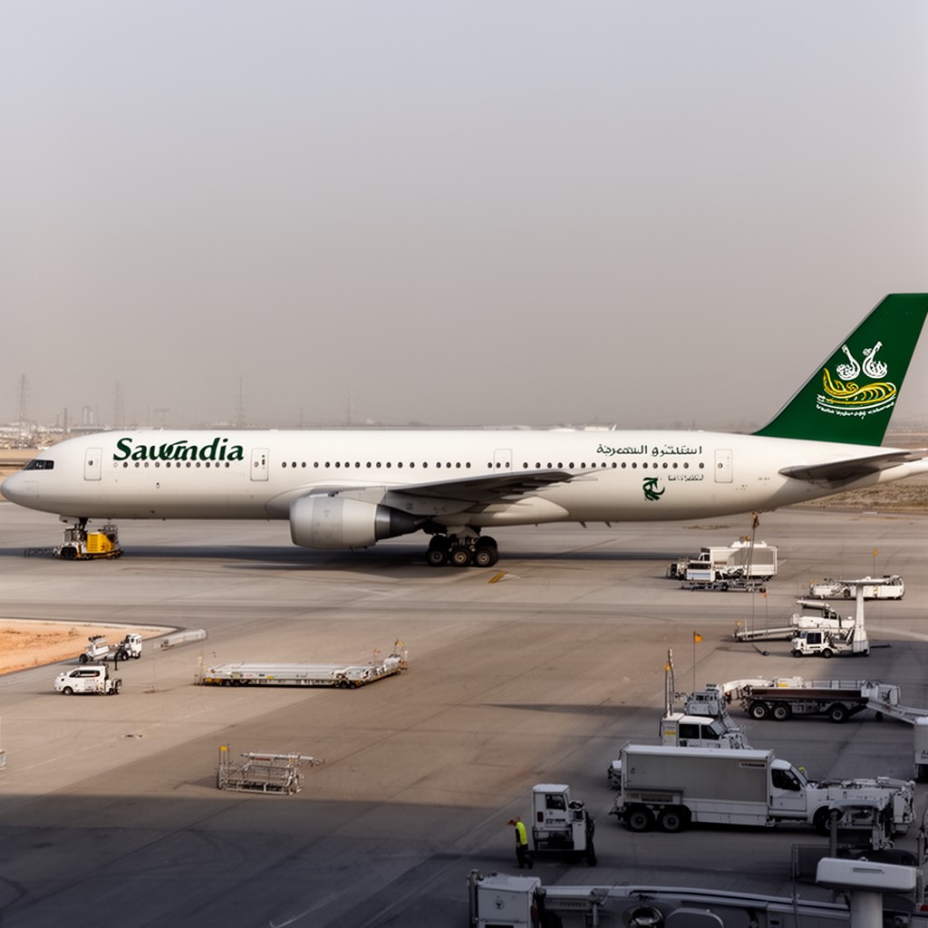 AI-generated illustration of Saudia