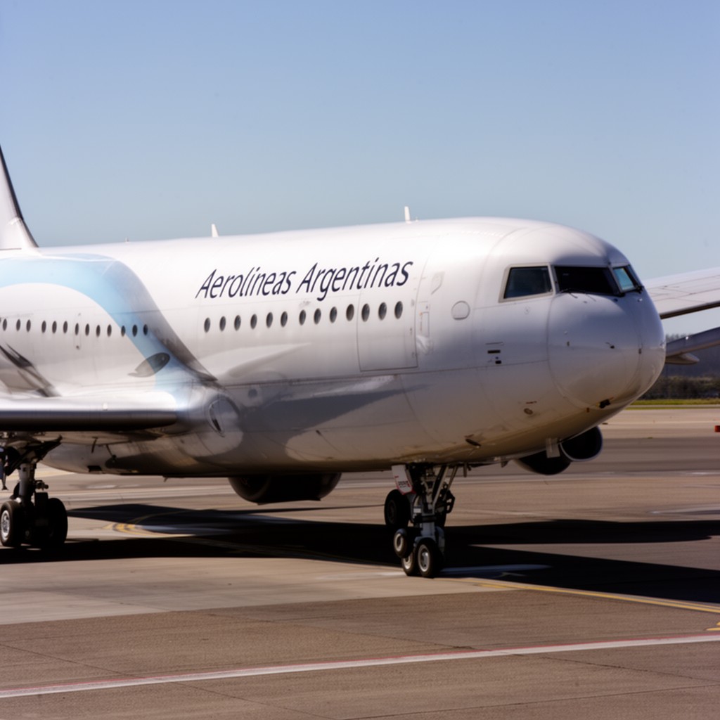 AI-generated illustration of Aerolineas Argentinas