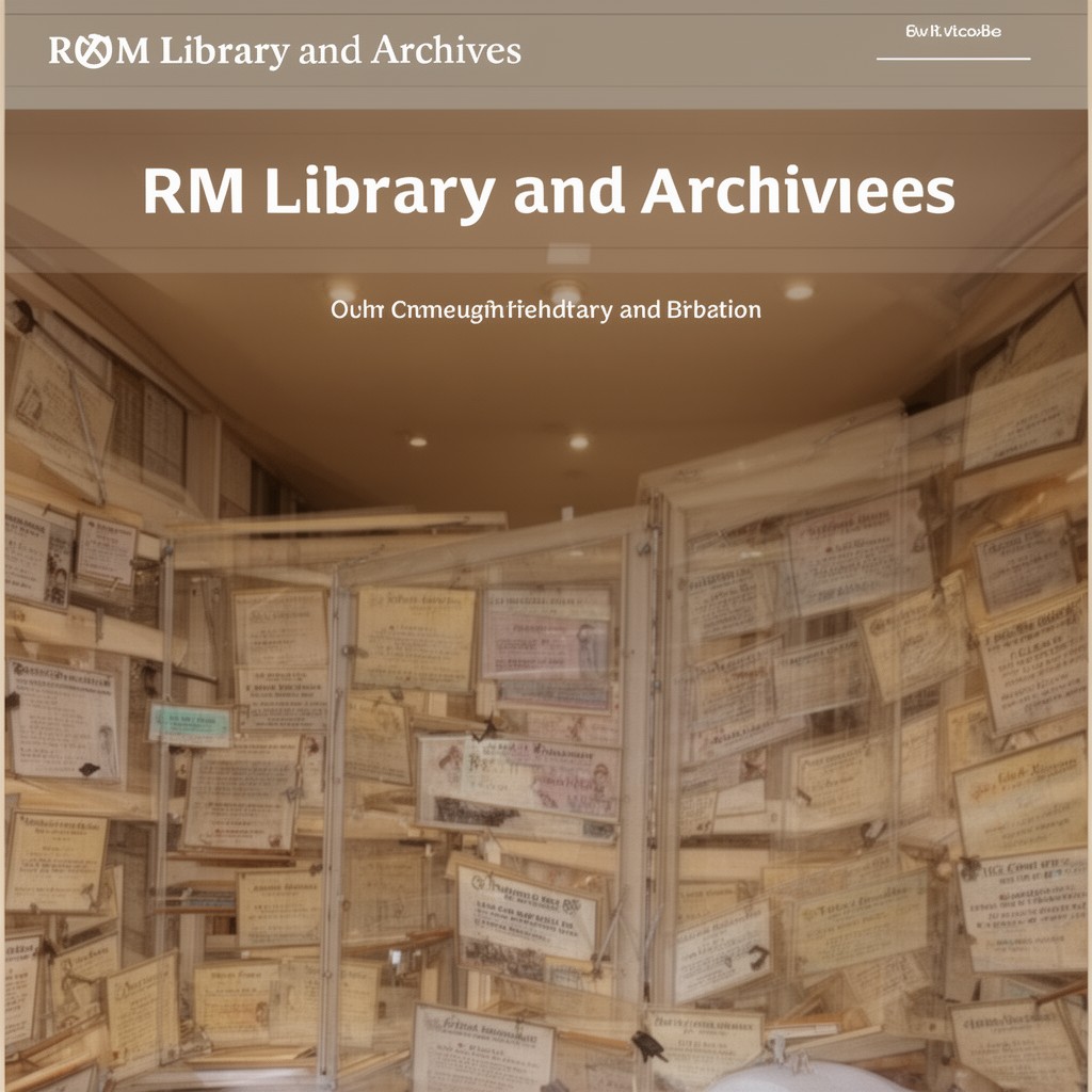 AI-generated illustration of ROM Library and Archives