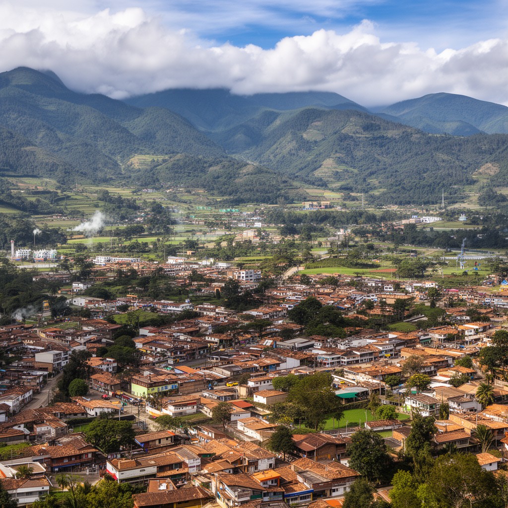 AI-generated illustration of Melgar (Tolima–Cundinamarca conurbation)